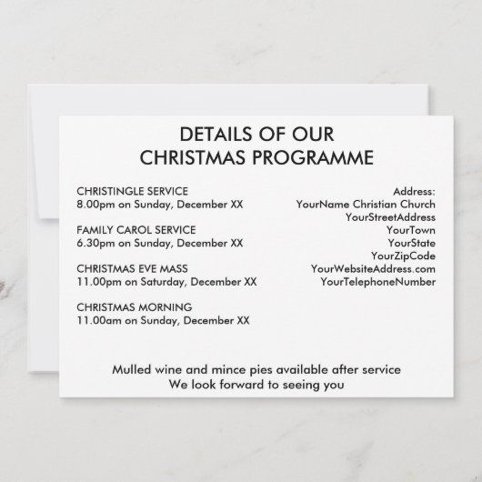 Kerkerkerk Kaart (Achterkant)