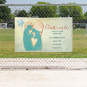 Kerkerkerkerkerkerst van de moderne kaarslichtdien spandoek (Insitu)