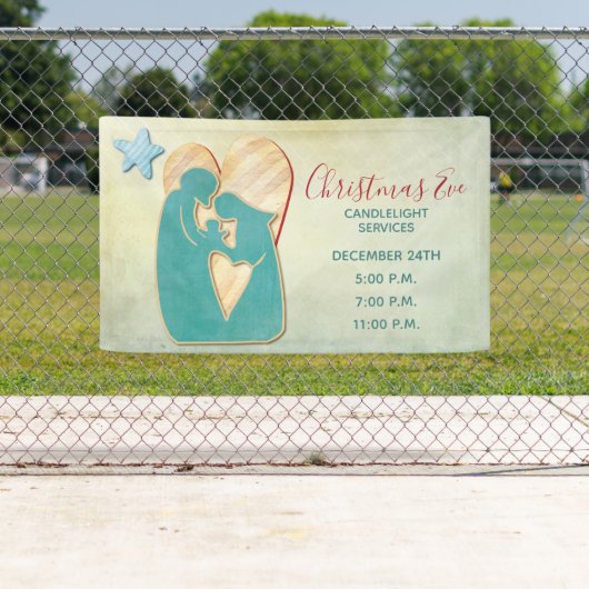 Kerkerkerkerkerkerst van de moderne kaarslichtdien spandoek (Insitu)