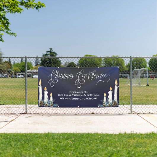 Kerkerkerkerstavond Kandlelight Service Banner (Insitu)