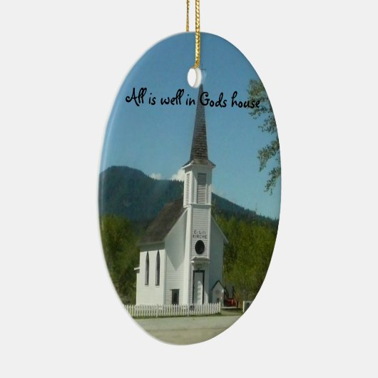 Kerkerkerstversiering Keramisch Ornament (Rechts)