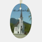 Kerkerkerstversiering Keramisch Ornament (Links)