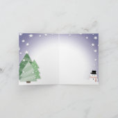 Kerkero的一切雪猫雪人假日卡 Feestdagen Kaart (Binnen)