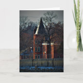 "Kerkertoren van de Veteraan" kerstkaart Kaart (Voorkant)