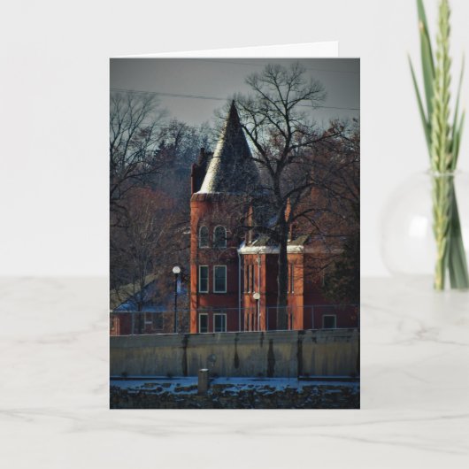 "Kerkertoren van de Veteraan" kerstkaart Kaart (Voorkant)