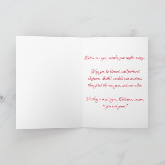 "Kerkertoren van de Veteraan" kerstkaart Kaart (Binnen)