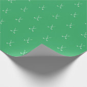 Kerkervakantiegolfclubs groen cadeaupapier (Hoek)