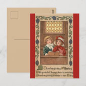  kerkgebed met Thanksgiving Briefkaart (Voorkant / Achterkant)