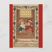 kerkgebed met Thanksgiving Briefkaart (Voorkant)