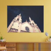Kerkgevelarchitectuur canvas afdruk (Insitu (Woonkamer))