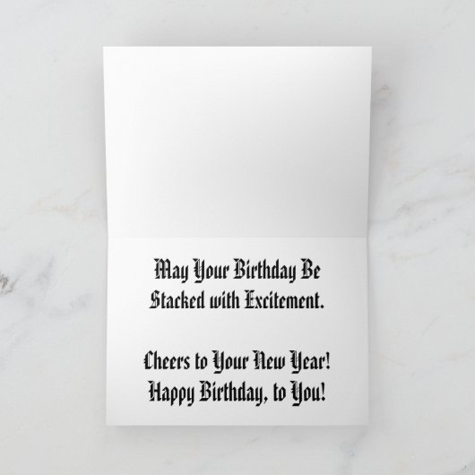 "Kerkgroep Bibliotheek Kelder #2" Verjaardagskaart Kaart (Binnen)