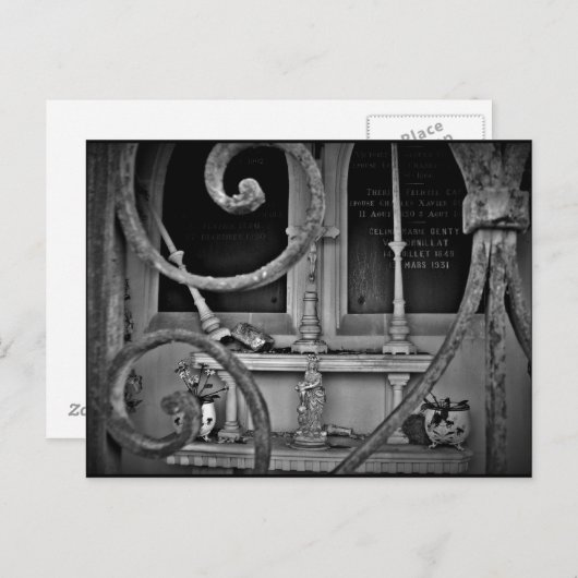 Kerkhof crypte altaar briefkaart (Voorkant / Achterkant)