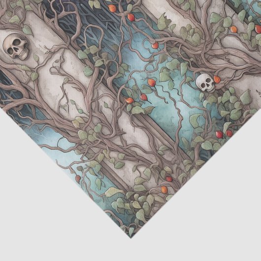  kerkhof Halloween Tissuepapier (Detail)