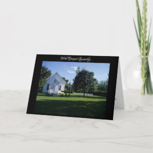 “Kerkhof op het platteland” condoleancekaart Kaart