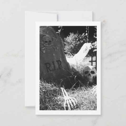 kerkhof scène kaart (Voorkant)