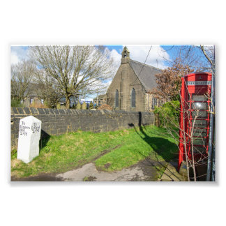 Kerkhof van St. Luke's, Norland Foto Afdruk
