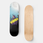 Kerkhof Volle Maan Grim Reaper Skateboard Pret (Voorkant)