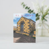Kerkje op El Hierro zicht op ansichtkaart Briefkaart (Staand voorkant)