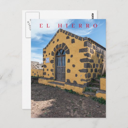 Kerkje op El Hierro zicht op ansichtkaart Briefkaart (Voorkant / Achterkant)