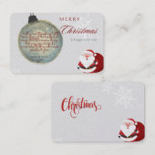 kerkkaart visitekaartje (Voorkant / Achterkant)