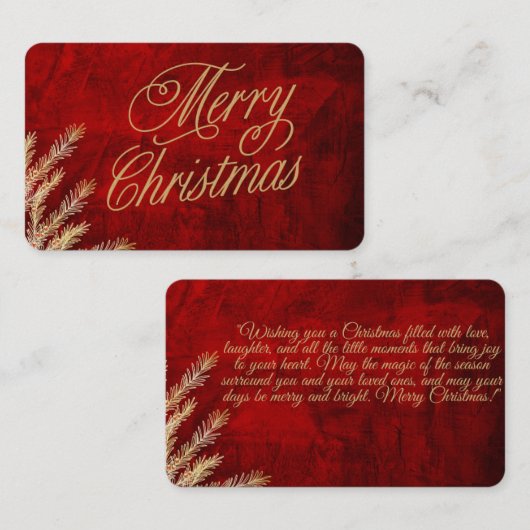 kerkkaart visitekaartje (Voorkant / Achterkant)