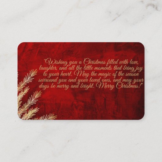 kerkkaart visitekaartje (Achterkant)