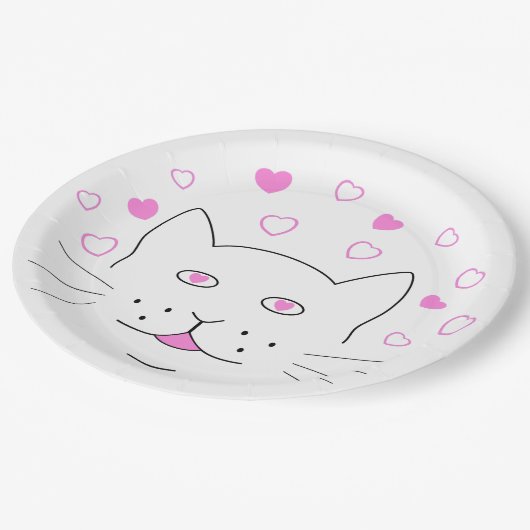 Kerkkat Papieren Bordje (Gekanteld)