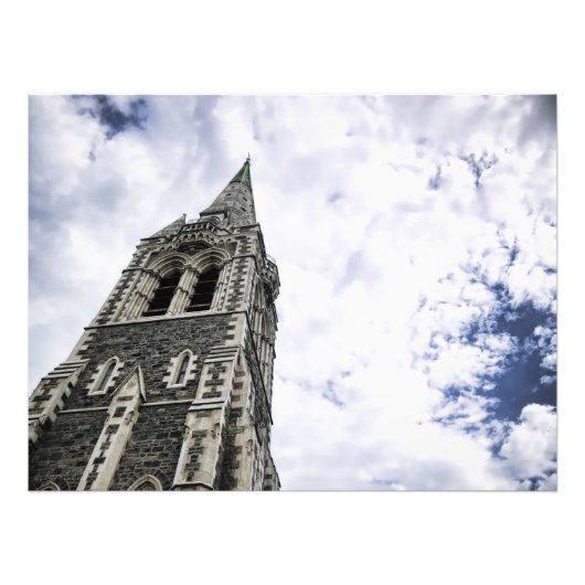 Kerkkerkathedraal, Nieuw-Zeelandse foto Foto Afdruk (Voorkant)