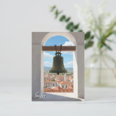Kerkklok in Sucre Bolivia Reizen Briefkaart (Staand voorkant)