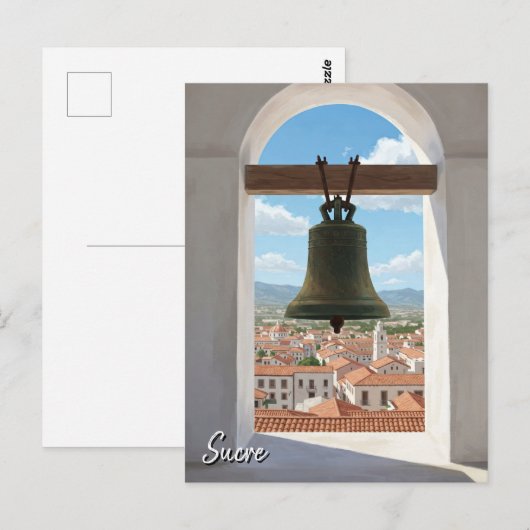 Kerkklok in Sucre Bolivia Reizen Briefkaart (Voorkant / Achterkant)