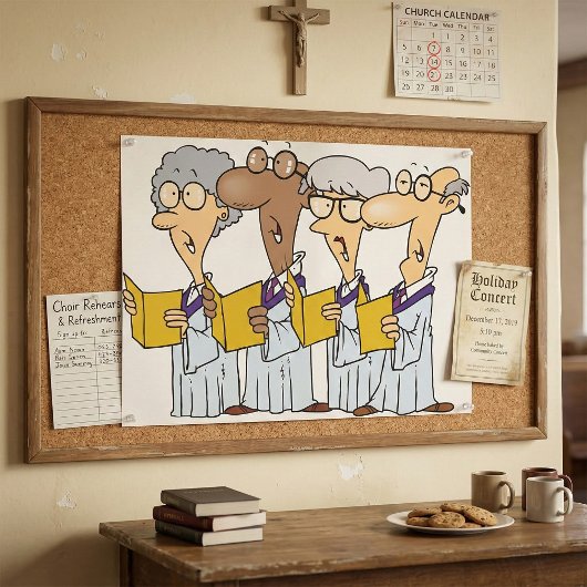 Kerkkoor Zingende Poster