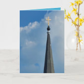 kerkkruis blanco kaart (Gele Bloem)