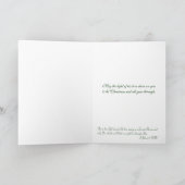 Kerkkruis en ster feestdagen kaart (Binnen)