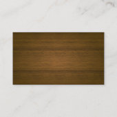 Kerklooster Elegant Leder en Hout Visitekaartje (Achterkant)