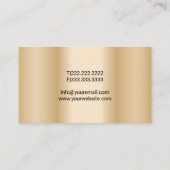 Kerklooster Minister van Modern Gold Heilige Kruis Visitekaartje (Achterkant)