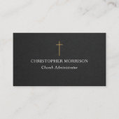 Kerkmanager Religieuze Foto Visitekaartje (Voorkant)