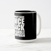 kerkmeester tweekleurige koffiemok (Voorkant rechts)