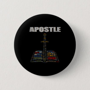 Kerkminister Woordwolk Astle Pastor Waardering Ronde Button 5,7 Cm