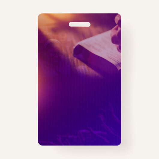 Kerknaam Badge ID Sjabloon (Achterkant)