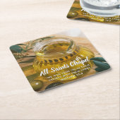 Kerknaam Bijbelvers Kartonnen Onderzetters (Schuin)