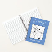 Kerknotitieboek met eigenaarsnaam notitieboek (Binnen)