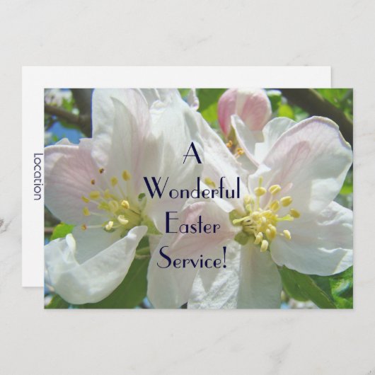 Kerkoraal Floral van de Kerk van de Uitnodigingspr Programmakaart (Voorkant / Achterkant)