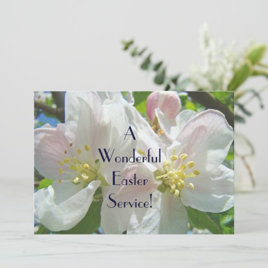 Kerkoraal Floral van de Kerk van de Uitnodigingspr Programmakaart (Staand voorkant)