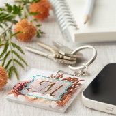 Kerkoraal Star Fish Sand Ocean Sand Sleutelhanger (Voorkant Rechts)