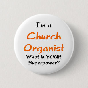 kerkorganist ronde button 5,7 cm