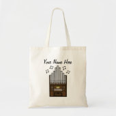 Kerkorgel Custom Canvas tas Organist Gift (Voorkant)