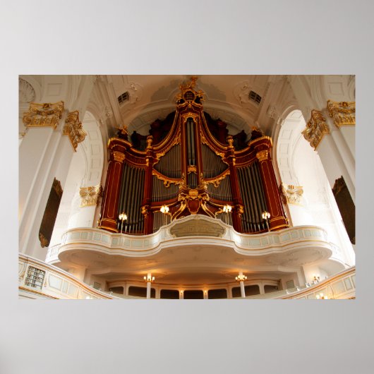 Kerkorgelpijpen Poster (Voorkant)