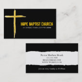 Kerkpastoergodsdienst Christelijk christendom Visitekaartje (Voorkant / Achterkant)