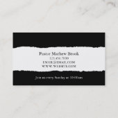 Kerkpastoergodsdienst Christelijk christendom Visitekaartje (Achterkant)