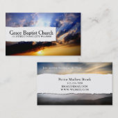 Kerkpastoergodsdienst Christelijk christendom Visitekaartje (Voorkant / Achterkant)